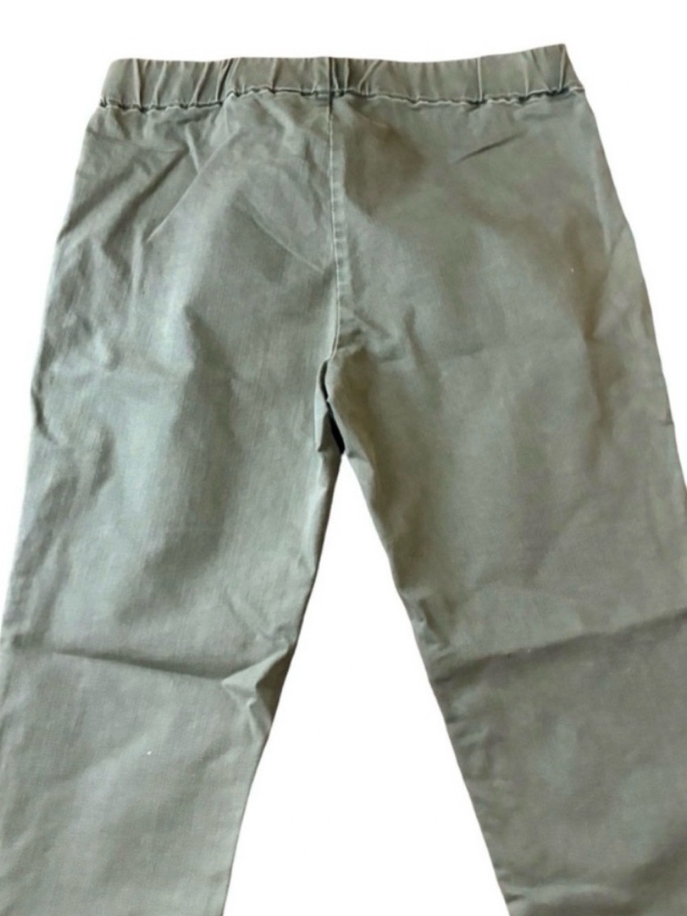 Soft Surroundings Olive Metro Denim Leggings - Size M Button Detail - Picture 4 of 7